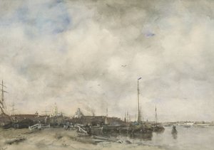 Gezicht op een stad