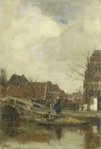 Oud buurtje aan het water