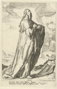David door Jacob Matham (attributed to)