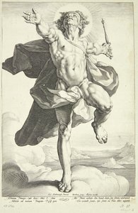 Apollo als Zon door Jacob Matham