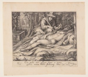 Cimon en Iphigenia door Jacob Matham