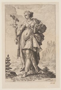Geloof, uit De Deugden door Jacob Matham