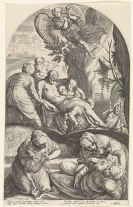 Graflegging van Christus door Jacob Matham