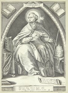 De kerkvaders door Jacob Matham