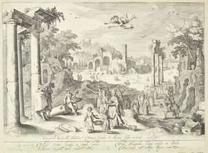 Mercurius en Herse door Jacob Matham
