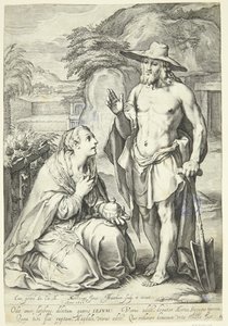 Noli me tangere door Jacob Matham