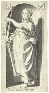 Rechtvaardigheid door Jacob Matham