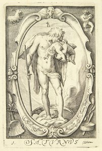 Saturnus door Jacob Matham