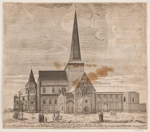 Kathedraal van Trondheim door Jacob Mortenssøn Maschius