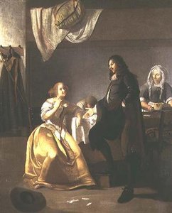Het interieur van een bordeel