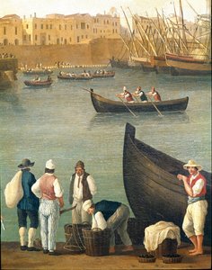 Mosselvissers uit Monopoli, Puglia, Italië