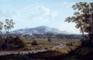 Uitzicht op Persano door Jacob Philipp Hackert