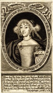 Portret van Sophie Louise van Württemberg-Stuttgart 1642-1702, Markgravin van...