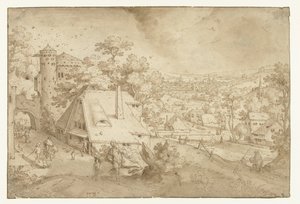 Landschap met Abraham en Izaäk