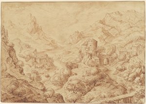 Panoramisch Rivierlandschap door Jacob Savery I