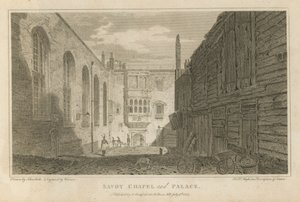 Savoy Kapel en Paleis door Jacob Schnebbelie