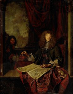 Portret van Carel Quina (1622-89), Ridder van het Heilig Graf en in Amsterdam geboren ontdekkingsreiziger van Azië door Jacob Toorenvliet