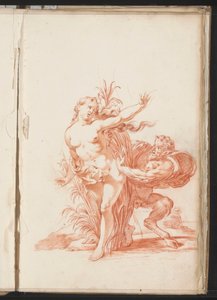 Syrinx und Pan door Jacob Toorenvliet
