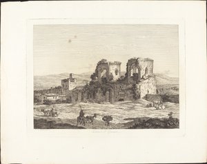 Bij de Poort van San Giovanni door Jacob Wilhelm Mechau