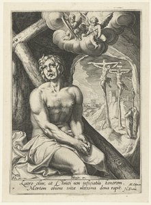 De goede moordenaar als berouwvolle zondaar door Jacob de Gheyn (II) (workshop of)