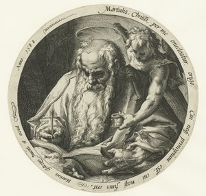 Evangelist Mattheüs door Jacob de Gheyn (II)