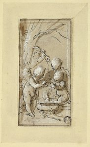 Allegorie van de Winter door Jacob de Wit