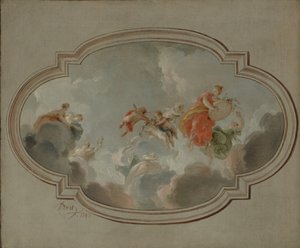 Flora en Zephyr, 1743 door Jacob de Wit