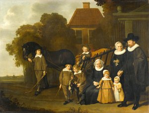The Meebeeck Cruywagen Family door Jacob or Jacques van Loo