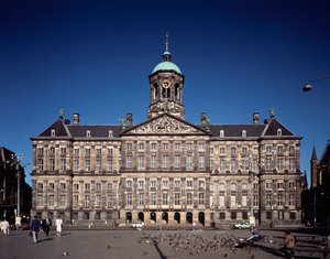 Zicht op het Koninklijk Paleis door Jacob van Campen
