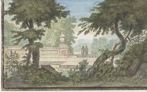 Arcadisch landschap door Jacob van Liender