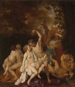 Scène met Bacchanten door Jacob van Loo