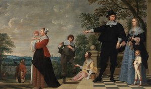 Portret van een Brugse familie door Jacob van Oost
