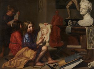 Het atelier van de kunstenaar