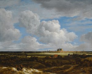 German: Blick auf Haarlem View of Haarlem (Haerlempje) door Jacob van Ruisdael