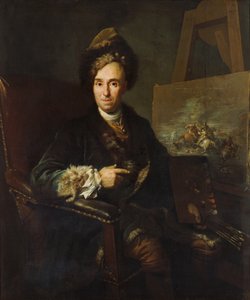 De slagveldkunstenaar Ignace-Jacques Parrocel door Jacob van Schuppen
