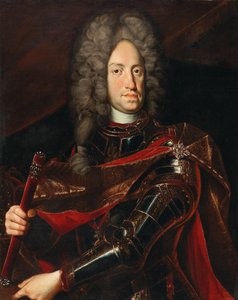 Portret van Karel VI 1685-1740, Heilige Roomse Keizer door Jacob van Schuppen