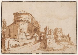 Uitzicht op Santi Giovanni e Paolo a Celio, Rome
