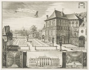 Gezicht op het Rubenshuis te Antwerpen door Jacobus Harrewijn