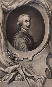 John Dryden, Engelse dichter en dramaturg, ca. 1743, 1894 door Jacobus Houbraken