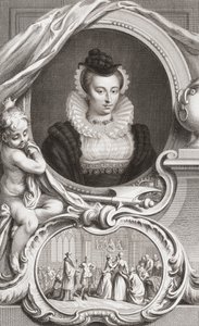 Maria, Koningin van Schotland door Jacobus Houbraken