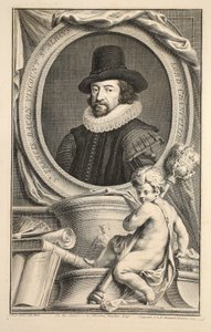 Portret van Francis Bacon, Burggraaf van St Albans, illustratie uit 