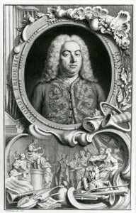 Portret van George Frederick Handel, 1768