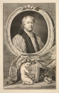 Portret van Tillotson, Aartsbisschop van Canterbury, illustratie uit 