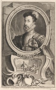 Robert Dudley, graaf van Leicester door Jacobus Houbraken