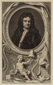 Sir Richard Steele, Ierse schrijver, toneelschrijver en politicus (gravure)