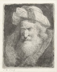 Oude man met baard