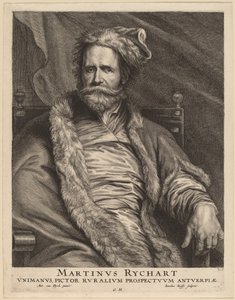 Martin Rijckaert door Jacobus Neeffs, after Sir Anthony van Dyck