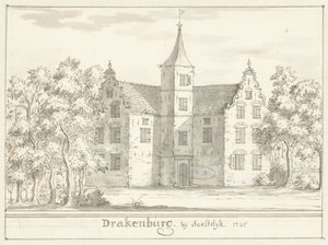 Het kasteel Drakenburg bij Soestdijk door Jacobus Stellingwerff