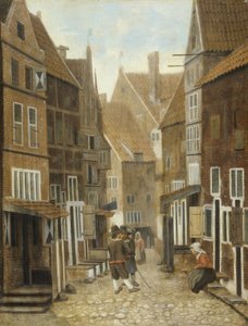 Gezicht op een stad