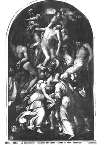 De Kruisafneming door Jacopino del Conte